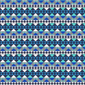 Mayan Pattern Blue