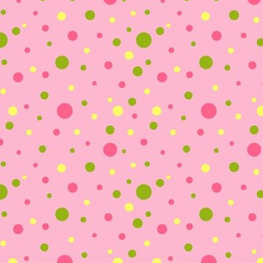 In the Lime Light / Polka-dots  - spatter dots  