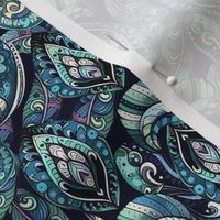 Turquoise Maximalist Paisley