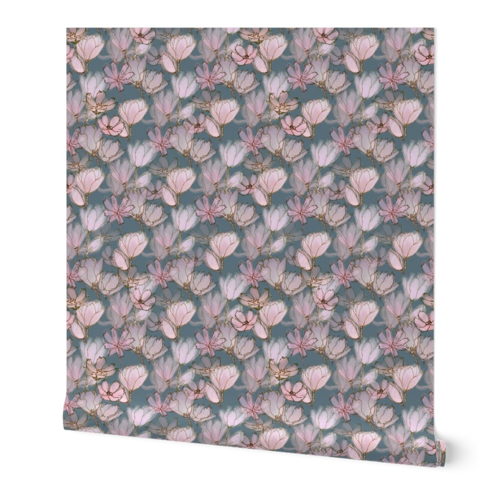 Magnolia Moody Floral  Large Scale