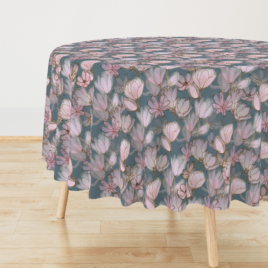 Magnolia Moody Floral  Large Scale