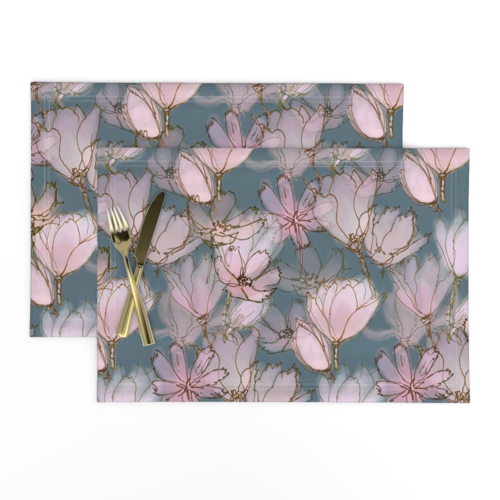 Magnolia Moody Floral  Large Scale