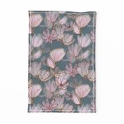 Magnolia Moody Floral  Large Scale