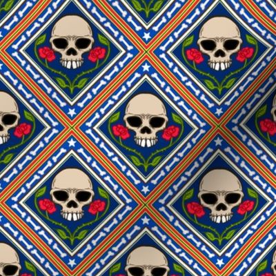 Skulls and Roses Tile 1