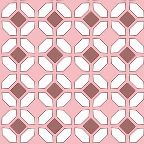 Fashion Pink Tile Fabric