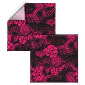 Moody Florals in Magenta