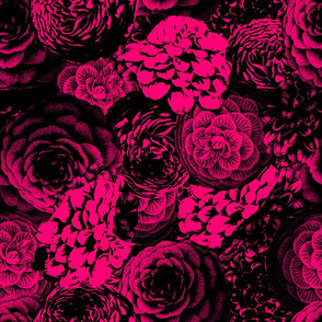 Moody Florals in Magenta