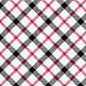 With this Quill Splattered  Plaid on the Diagonal