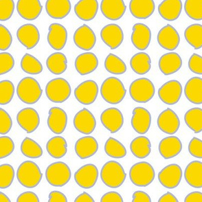 Yellow Circles on White