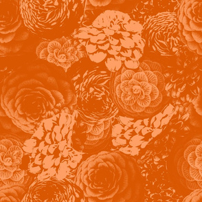 Moody Florals in Orange