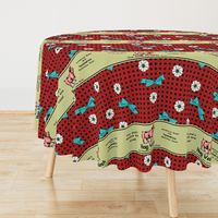 Some Pig 18" Pillow Panel | Retro Festive