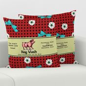 Some Pig 18" Pillow Panel | Retro Festive