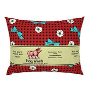 Some Pig 18" Pillow Panel | Retro Festive