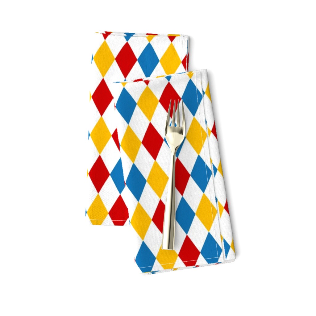 Big Top Bold Circus Diamond Pattern