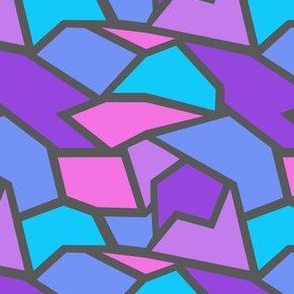 pink, purple and blue shapes