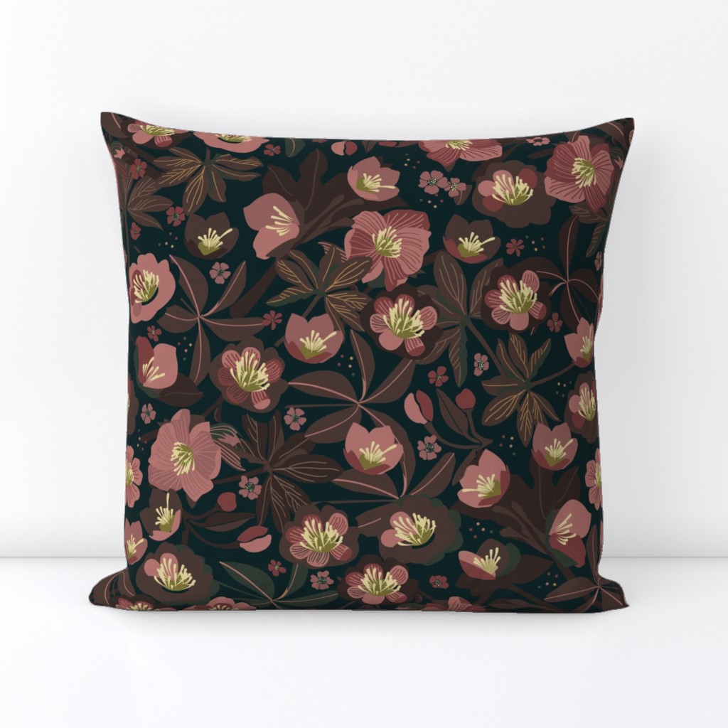 Moody helleborus | blush brown