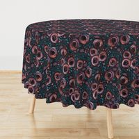 Painted Peonies Moody Floral - Plum