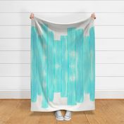 Aqua Seamless Brushstrokes on Vellum Background