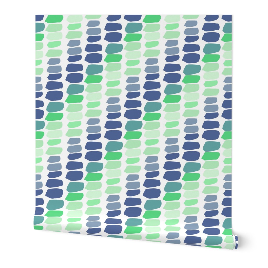 Shades of Green Blue Blocks