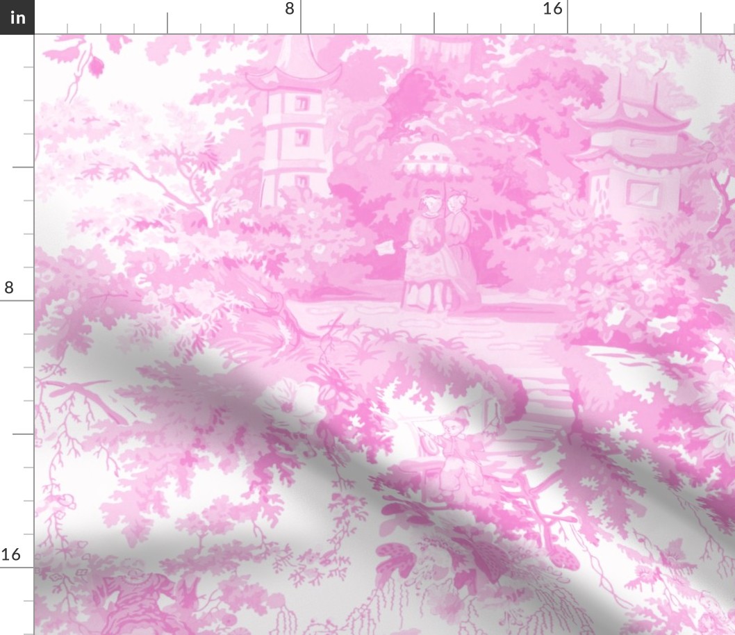 Chinoiserie Palace  ~ Pink and White 