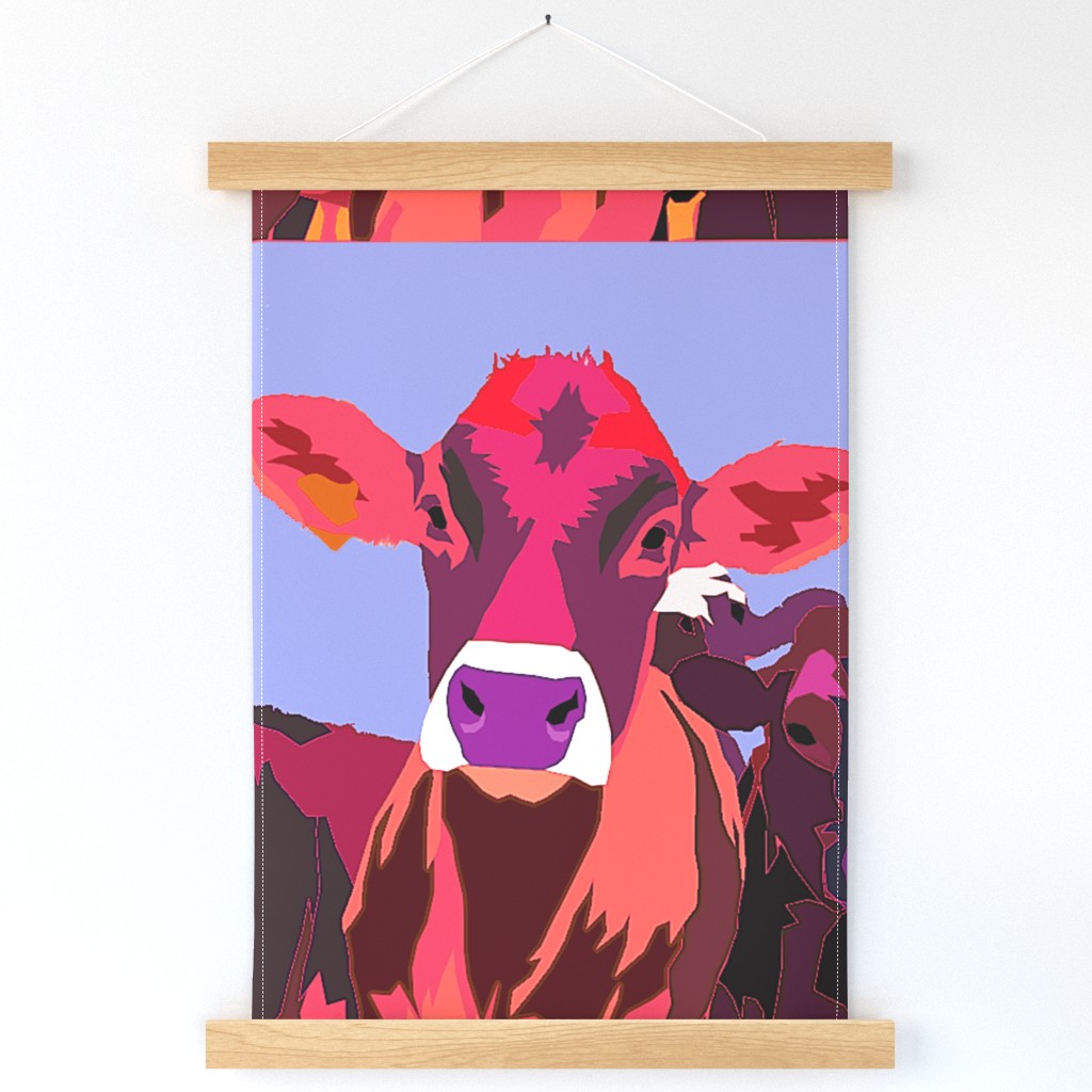 pink cows panel