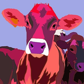 pink cows panel