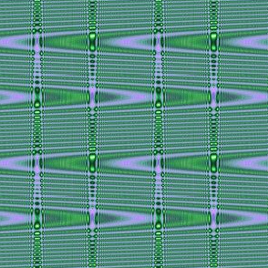 Zigzag Zing-a-Ling Texture  in Green and Lavender