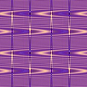 Zigzag Zing-a-Ling Texture in Violet and Pastel Cantaloupe Orange
