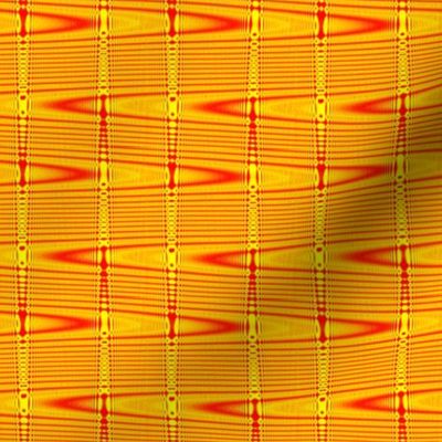 Zigzag Zing-a-Ling Texture  in Yellow and Orange