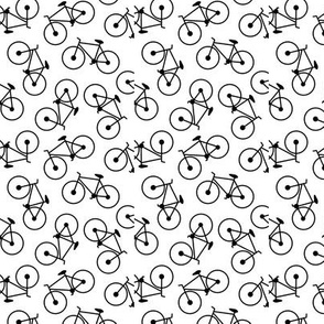 Bicycles on White