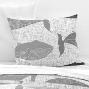 whale linen grey oversized