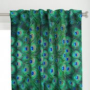 Peacock feathers - sideways to fit fat quarter (edit for Cherriob )