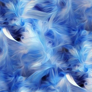 fluffy feathers - painting effect