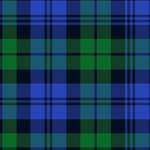 Campbell 1739 tartan, 10" bright