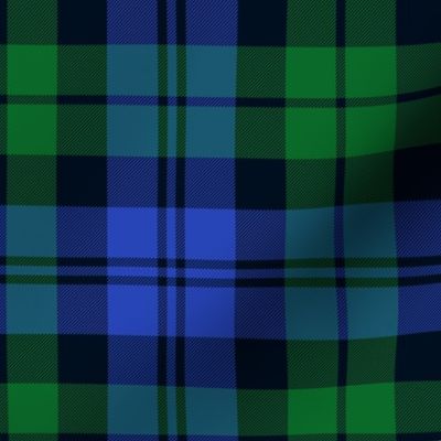 Campbell 1739 tartan, 12" bright