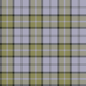 Dunbar tartan, 6", custom colorway muted gold / lavender grey