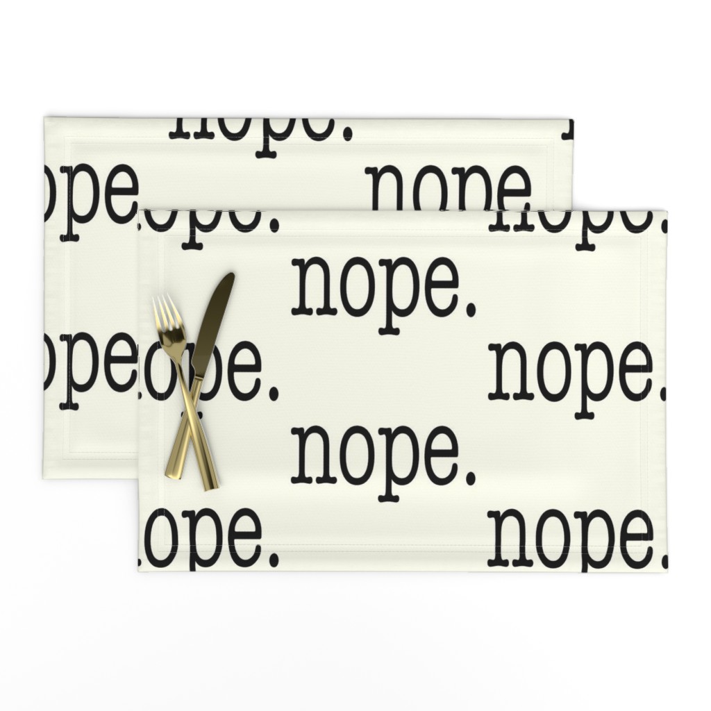 nope period, large scale, soft white black ivory winter white cream