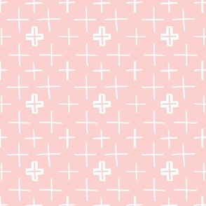 Swiss Crosses Pale Pink