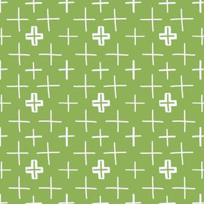 Swiss Crosses Green