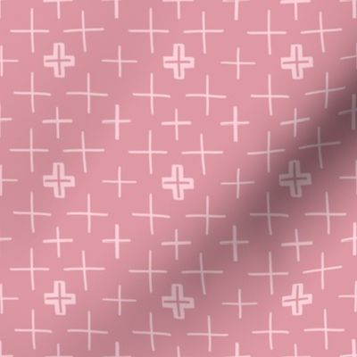 Swiss Crosses Blush Pink