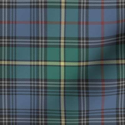 MacLeod of Skye tartan, 10" muted with grey stripes