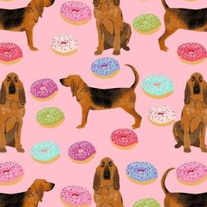 Bloodhound Coffee Hound Dog Bloodhounds Dogs Fabric Printed by Spoonflower BTY 