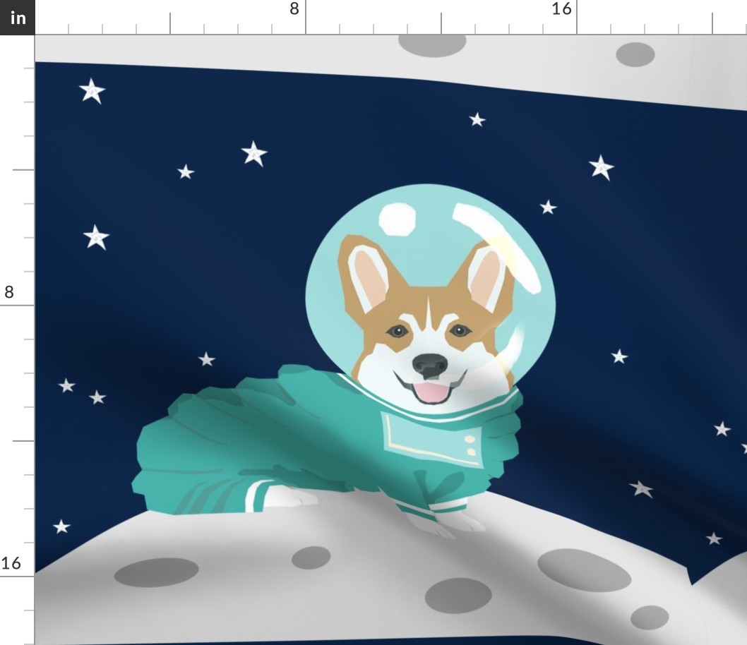 18 " Corgi in Space Dog Pillow 