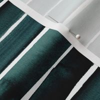 ocean watercolor stripe-deep blue green