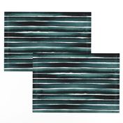 ocean watercolor stripe-deep blue green