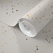 sprinkly gold dots-soft gray sage