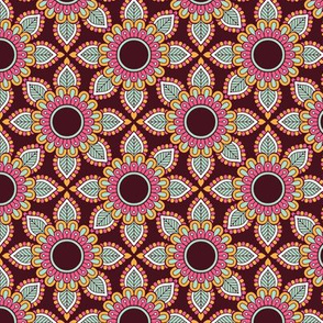 mandela flower pattern