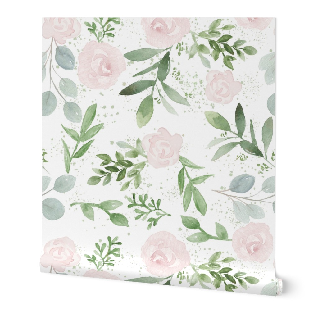 Blush Rose and Eucalyptus Floral