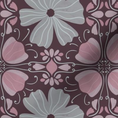 Moody florals tiles