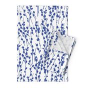 Pussywillow Silhouettes | Medium Blue + White